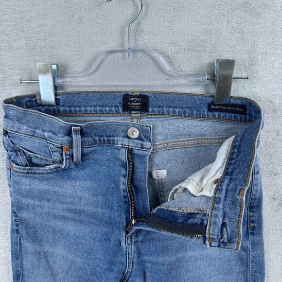 Citizens Of Humanity Jeans Rocket Crop High Rise Skinny Size W29 Women's Blue - Picture 4 of 11